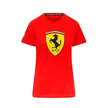 Imagem de Scuderia Ferrari – Camiseta com escudo grande – Feminina, Vermelho, M