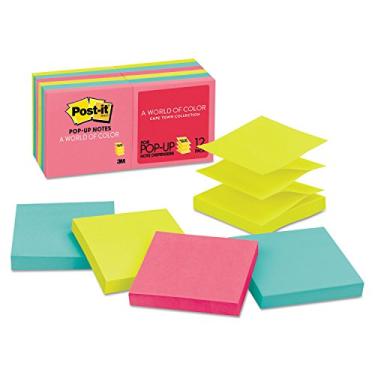 Imagem de Post-it R33012AN Recargas PopUp Note, 7,5 cm x 7,5 cm, 100Sht/PD,12/PK, Cidade do Cabo