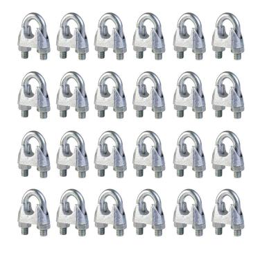 Imagem de Kit 500 Clip Grampo para cabo de aço leve 3 1/8 Starfer