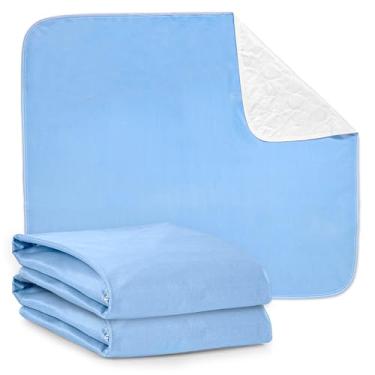 Imagem de Dry Defender Almofadas de cama laváveis – Almofada de colchão impermeável reutilizável para crianças e adultos – para uso como almofadas de cama para incontinência de idosos, treinamento de penico e