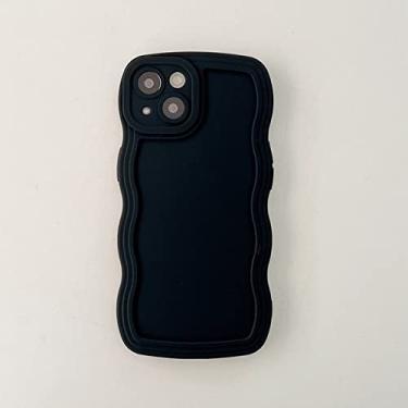 Imagem de Capa de telefone onda de silicone líquido de cor doce para OPPO Encontrar X5 X3 Pro X2 Lite NEO Reno 2 2Z 2F A5 A9 2020 A53S A94 5G Capa macia, preta, para Reno 2