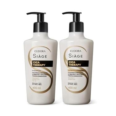 Imagem de EUDORA Combo Siàge Cica-Therapy: Shampoo 400ml + Condicionador 400ml Reparador