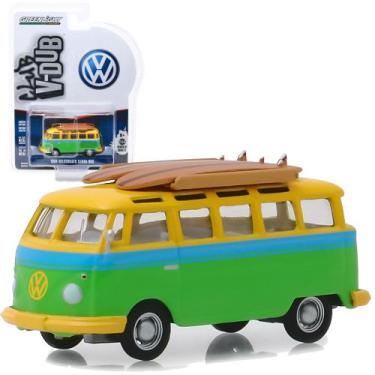 Imagem de Miniatura Volkswagen Samba Bus Kombi Com Prancha - 1/64 - Greenlight G