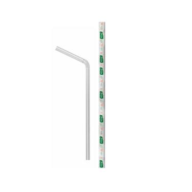 Imagem de Canudo Bio Flex Shake Sache Papel 8 Mm Cristal Pp C/ 100