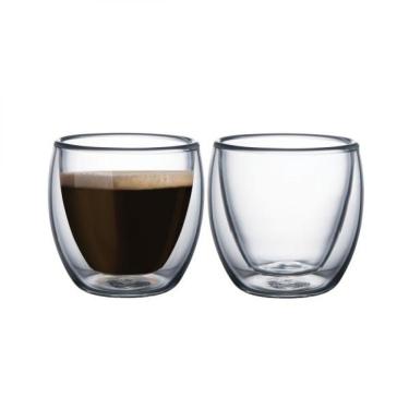 Imagem de Conjunto de Xícaras para Café com Vidro Duplo 2 Peças