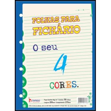 Imagem de Bloco Para Fichario Universit Decorado 4 Cores 96 Folhas Pct Com 05 108953
