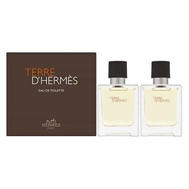 Imagem de Hermès Conjunto de presente (2 x Eau de Toilette 1,7 oz./ 50 ml) para homens da Hermes, Terre d'Hermes (Floral, Citrus, Woody)
