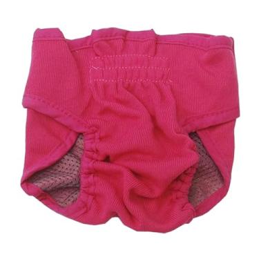 Imagem de Generic Fraldas para cães reutilizáveis para cães fêmeas no calor, ajustáveis, confortáveis, duráveis, à prova de vazamento, calcinhas fisiológicas para cães, S