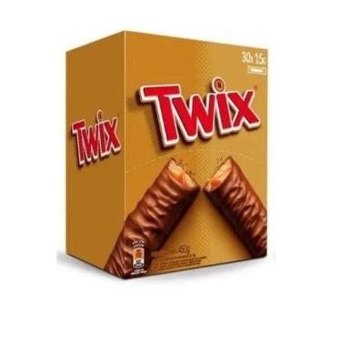 Imagem de Chocolate Twix 15G Com 30 Unidades Caramelo Macio E Biscoito - Mars