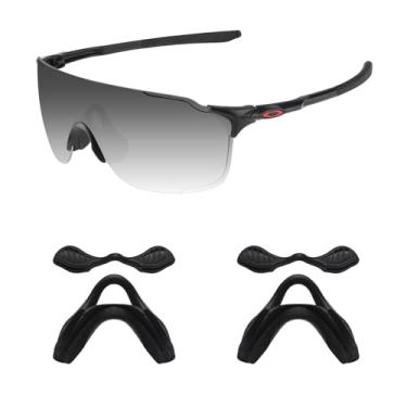 Imagem de Acefrog 2 pares de protetores de nariz atualizados para óculos de sol Oakley EV Zero Series, peça de reposição de nariz push-in, antiderrapante, preto