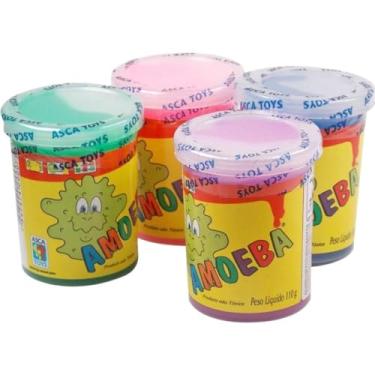 Imagem de CANDY TOYS AMOEBA MASSINHA SLIME GELECA KIT COM 24 UNIDADES ORIGINAL
