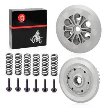 Imagem de Lutch Centro Interno e Placa de Pressão Externa e Kit de Molas para Yamaha YFZ450 2006 2007 2008 2009 2012 2013 5TG-16351-00-00 5TA-16371-20-00