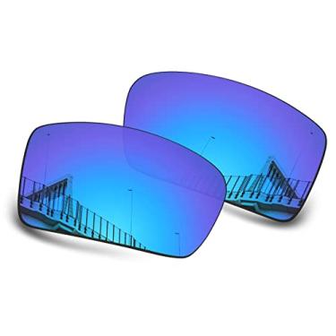 Imagem de Well-aimed Lentes de substituição compatíveis com óculos de sol Oakley Gascan OO9014 - Azul irídio polarizado