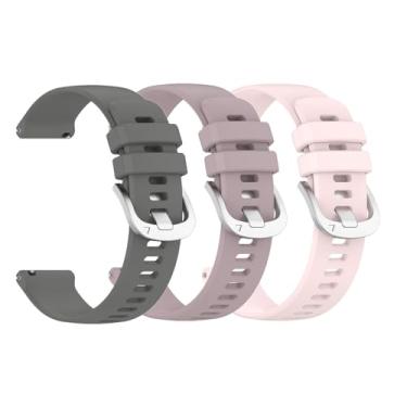 Imagem de Waekethy Pulseiras para Garmin Venu 3S/Venu 2S, pulseira esportiva de silicone macio de 18 mm compatível com Vivoactive 4S/Forerunner 255S/Forerunner 265S Music