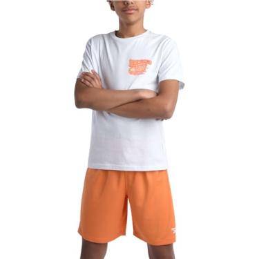 Imagem de Reebok Conjunto de shorts ativos para meninos - camiseta de manga curta e shorts de ginástica - conjunto casual de verão para meninos (8-12), Branco, 12