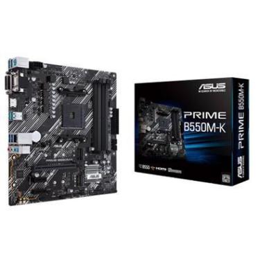 Imagem de Placa-Mãe Asus Prime B550M-K, AMD AM4, mATX, DDR4, VGA, DVI, HDMI, M2