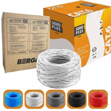 Imagem de 50 Metros De Cabo Rede Cat6 SohoPlus Furukawa 100% Cobre COR:BRANCO