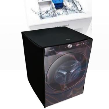 Imagem de CAPA PARA LAVADORA SAMSUNG 13KG WW13T TRANSPARENTE (Preto)