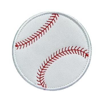 Imagem de 1 aplique de beisebol engraçado, aplique de emblema de bola esportiva, gancho e laço, patch bordado para mochila tática, roupas, jeans, chapéus, mochila escolar, motociclista, camiseta esportiva,