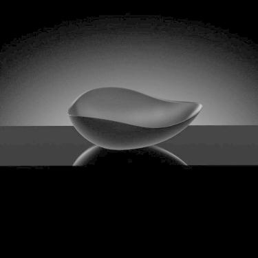 Imagem de Kit 3 Cubas de Apoio Oval 54x37,5cm Ruy Ohtake Roca Preto