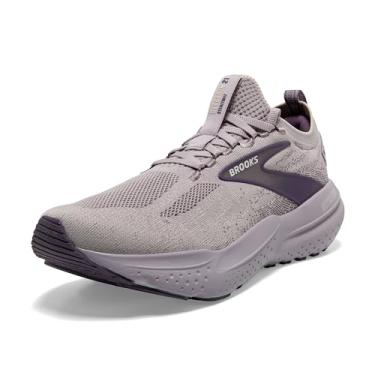 Imagem de Brooks Tênis de corrida feminino Glycerin Stealthfit 21 Neutral, Gotas de chuva/sálvia roxa, 35