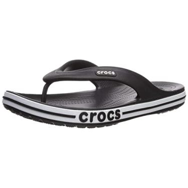 Imagem de Chinelo crocs bayaband flip black/white - 35
