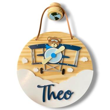 Imagem de Porta Maternidade - Flâmula Urso Aviador II