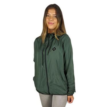 Imagem de Jaqueta Corta Vento Feminino Verde Militar Diamond Wss - Web Surf Shop