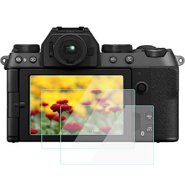 Imagem de YRTIYO Película XT50 compatível com câmera mirrorless Fujifilm X-T50 X-S20, vidro temperado 9H, antiarranhões, bolhas e poeira (pacote com 3)