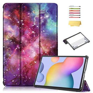 Imagem de UUcovers Capa para Samsung Galaxy Tab S8 Plus/S8+ 12,5 polegadas/S7 FE/ S7 Plus/S7+ Tablet (SM-X800/X806/T730/T733/T736/T738/T970/T975/T976) Capa ultrafina com suporte dobrável [hibernar/despertar automático], roxo