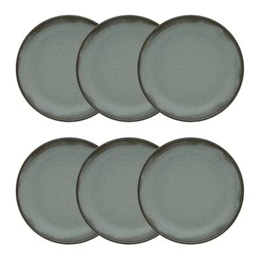 Imagem de Conjunto de Pratos Fundos 06 Peças Flat Pacífico Oxford