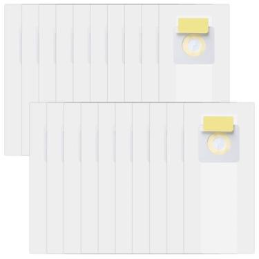 Imagem de Pacote com 20 sacos de aspirador de pó estilo 7 compatíveis com aspiradores verticais Bissell. Parte 32120, 1739, 71Y7, 3545, 3550, 3554