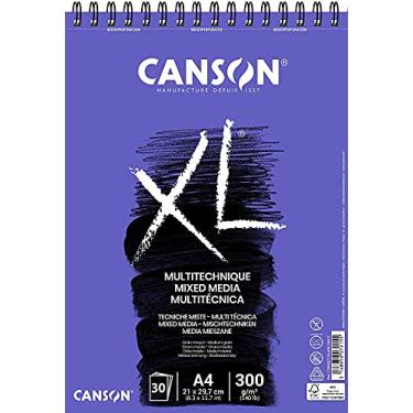 Imagem de Bloco Espiralado Media A4 300g/m², Canson, 60807215, Mix, 30 Folhas