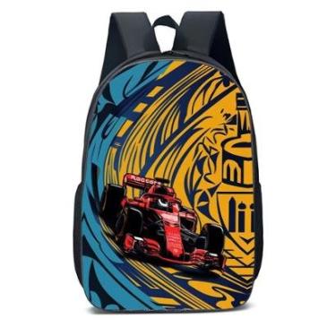 Imagem de MOCHILA ESCOLA INFANTIL JUVENIL ANIME CARRO DE CORRIDA-Unissex