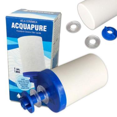 Imagem de Filtro Refil Talha de Barro Vela Cerâmica Bebedouro Gravidade - ACQUAM