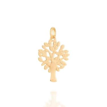 Imagem de Pingente banhado ouro 3x 24k 18k e 22k  ou prata 925 feminino árvore d