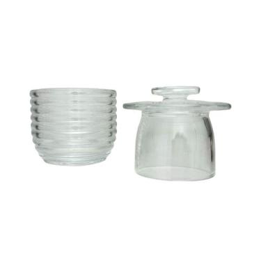 Imagem de Manteigueira Francesa de Vidro Colmeia 150g Lyor Mesa Posta