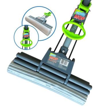 Imagem de Mop Facil Rodo Magico Limpeza Geral Plus PVA Lava e Seca Pisos Celeste