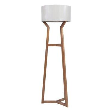 Imagem de Luminária de Piso Texas com Madeira Maciça e Mdf Fendi  Fendi - Bac Mó