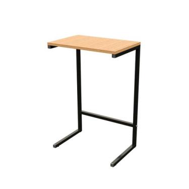 Imagem de Mesa De Apoio Lateral Vintage Cama Sofá Trabalho Café Da Manha Madeira