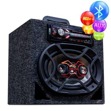 Imagem de Caixa Bob Bluetooth Residencial 1x6'9 Ativa Usb Pen Drive - OESTESOM