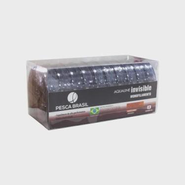 Imagem de Linha monofilamento Pesca Brasil Aqualine Invisible Platinum 0,18MM/10