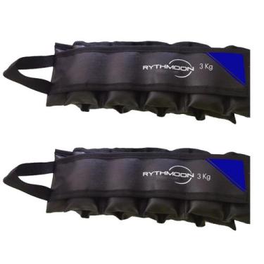 Imagem de Caneleira 3KG Tornozeleira De Peso Profissional Com Alça - Rythmoon, A