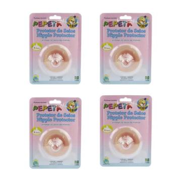 Imagem de Protetor De Seios Para Amamentação Nipple Protector Pepeta, 4 UNIDADES