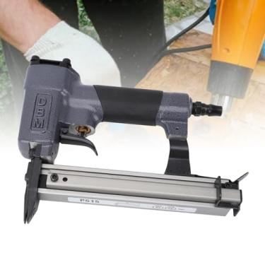 Imagem de Pregador pneumático Air Brad, capacidade de 100 pregos de 0,4 Mpa a 0,8 MPA, ferramenta de pregador de ar silencioso para moldar marcenaria, trabalho, móveis, construção, 15 mm de comprimento de prego