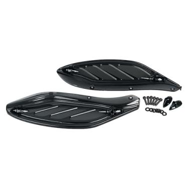 Imagem de YDLMT 1 par de capas de defletor de ar de carenagem de para-brisa lateral de motocicleta ajustável fumê para Harley Touring Street Tri Electra Glide FLHT FLHX
