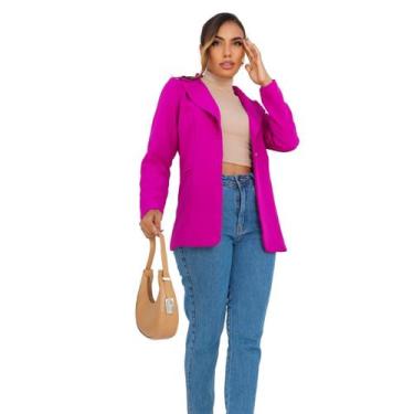 Imagem de Blazer feminino Alfaiataria Social Moda Elegante Feminina - Laura e-Co