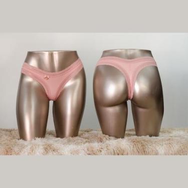 Imagem de Calcinha Feminina Beyonce de Microfibra - Bella Pelle, GG, Rosa