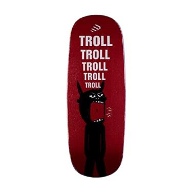 Imagem de NOAHWOOD Fingerboards (12.0 Short Nose Short Tail) - Finger Skateboarding Deck (Only Deck, No Truck, No Wheel) - Troll