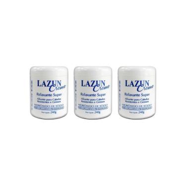 Imagem de Alisante Lazun 240G Azul-Super-Kit C/3Un